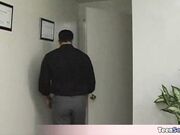 Teen with cute braids gets a punish fuck