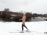 Nude Skiing Solo Female With Tattoos