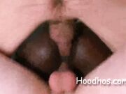 Amateur black women from da hood smash with white men