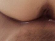 British Brunette Amateur POV Cumshot in Mini Skirt