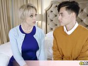 Beautiful MILF seduced her lucky stepson