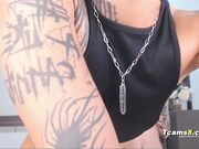 Horny blonde babe savored Shemale big cock