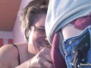 Old German couple on sex tape