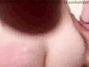 Beautiful big tits wife has interracial sex with huge bbc