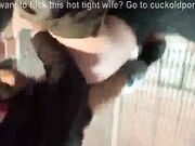 White Girl With Big Nipples Fucked by Two BBC DP