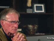 Big balls grandpa fucks blonde babe