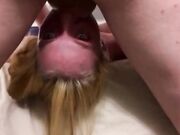 Rough Throat Fucking: Blonde Teen's Wild Side