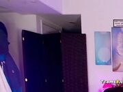 Horny ts girl sucks shemale finger and get fuck