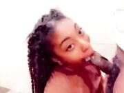 Truck Stop Blowjob - She Takes My Big Cock in the Bathroom