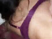 hot amateur blonde babe plays with bbc