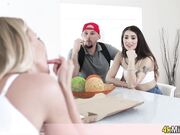 Stepmom wants to join our fuck with GF