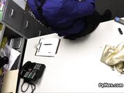 Short geeky blonde fucked by officer