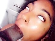 Small Ebony Gets Throat-Fucked by BBC for Slow Dinner