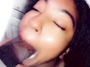 Small Ebony Gets Throat-Fucked by BBC for Slow Dinner