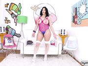 NYMPHO Busty cutie Mona Azar twerks for cock