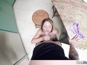 Extra cute and petite Chloe gets fucked