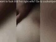Hot wife squirts while watching porn