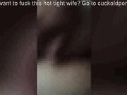 Hot wife squirts while watching porn