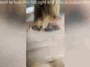 Hot wife squirts while watching porn