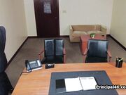 Huge dick for busty mature housewife in the office