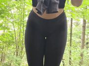 Playing Boobs During Hike Break