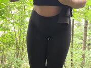 Playing Boobs During Hike Break