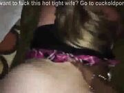 Pia Sofie's first black cock while her cuckold must watching