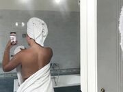 Naughty Wife Drop Her Towel To Show Her Slimwaist and Big Ass