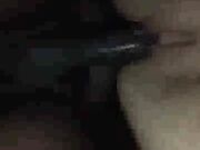 horny amateur milf fucks BBC in her house