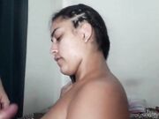Brazilian Brunette Blowjob and Quick Cumshot
