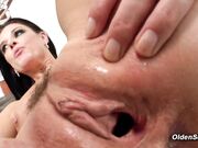 Hot MILF enjoys big dick pounding