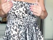 Hot Wife in Dress Boobs Shaking