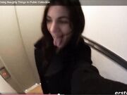 Babes anal plug and fingers in public