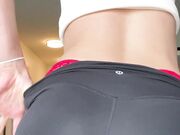 Wife Teasing You in Red Thong