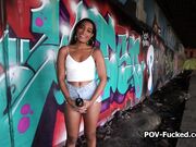 POV fucking sassy Caribbean for graffiti