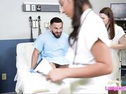 Foursome on the clinic with slutty medics