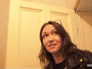 GERMAN SCOUT - Skinny MILF Anal Casting