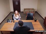 Calling home while getting fucked by the principal