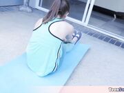 Stepsis yoga session end in a taboo fuck