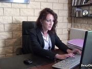 MILF secretary rough fucked and fisted