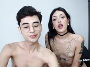 Sexy Ts Babe Slurping Bf's Wand