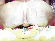 Worship Violet Doll in Cake