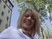 German MILF masturbating on casting
