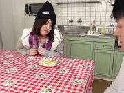 Japanese Teen give First Blowjob