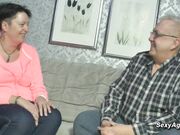 Amateur old couple enjoying sex