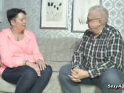 Amateur old couple enjoying sex