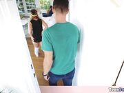 Cute Cleo Vixen destroyed by two cocks