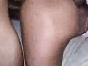 Brunette BBW taking thick BBC ballsdeep and sucking hubby