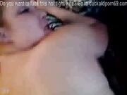 Busty Wifey Devours Huge Cock