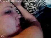 Busty Wifey Devours Huge Cock